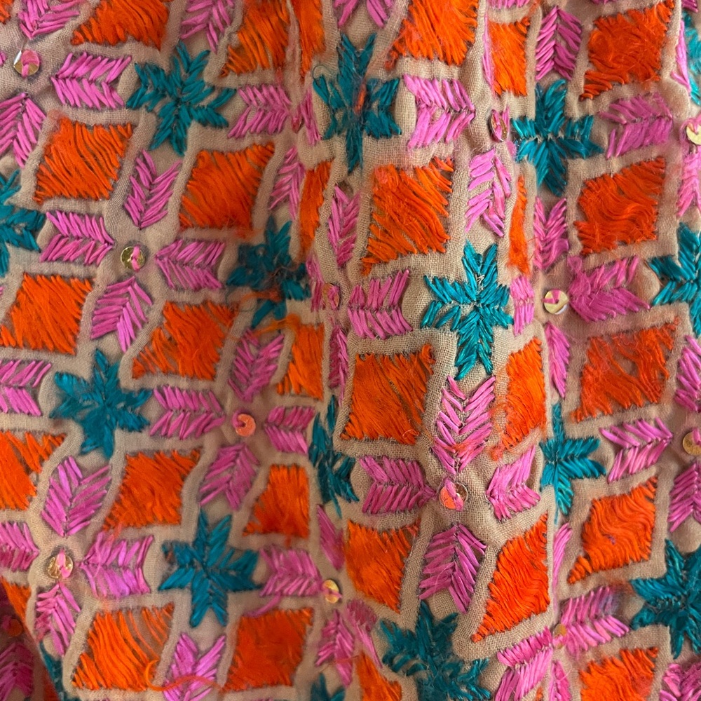 Vintage Hand embroidered sequin harem pants